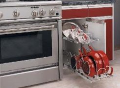 two tier cookware organizer